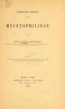 Cover of Dipterologia Argentina