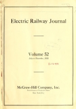 Cover of Electric railway journal