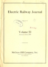 Cover of Electric railway journal