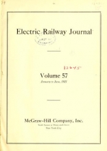 Cover of Electric railway journal