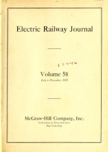 Cover of Electric railway journal