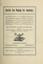 Cover of Electric toy making for amateurs