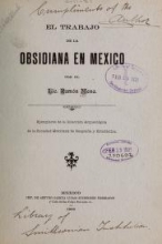 Cover of El trabajo de la obsidiana en México