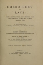 Cover of Embroidery and lace