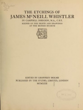 Cover of The etchings of James McNeill Whistler