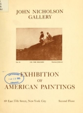 Cover of Exhibition of American paintings