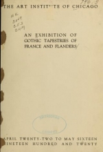 Cover of An exhibition of gothic tapestries of France and Flanders
