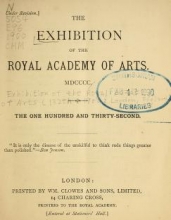Cover of The Exhibition of the Royal Academy of Arts MDCCCC