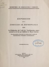 Cover of Exposición de la Dirección de Antropología sobre La Población del Valle de Teotihuacán