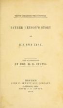 Cover of Father Henson's story of his own life
