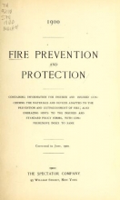 Cover of Fire prevention and protection