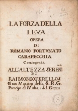 Cover of La forza della leva