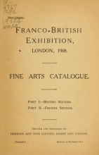 Cover of Franco-British exhibition, London, 1908