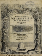 Cover of F. Thomæ Campanellæ De sensv rervm et magia, libri quatuor