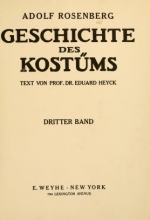 Cover of Geschichte des Kostüms