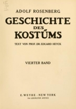 Cover of Geschichte des Kostüms