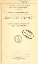 Cover of The glass industry
