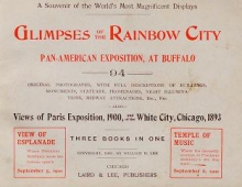 Cover of Glimpses of The Rainbow City, Pan-American Exposition, at Buffalo