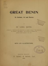 Cover of Great Benin