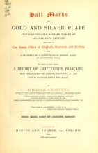 Cover of Hall marks on gold and silver plate