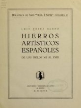 Cover of Hierros artísticos espanoles de los siglos XII al XVIII 