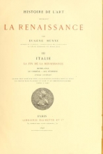 Cover of Histoire de l'art pendant la renaissance,