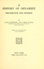 Cover of A history of ornament