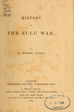 Cover of History of the Zulu war