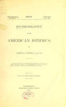 Cover of Hydrography of the American Isthmus
