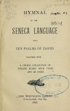 Cover of Hymnal in the Seneca language