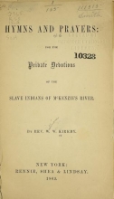 Cover of Hymns and prayers