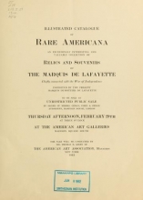 Cover of Illustrated catalogue of rare Americana