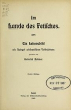 Cover of Im Lande des Fetisches