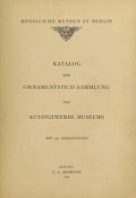 Cover of Katalog der ornamentstich-sammlung des Kunstgewerbe-museums, mit 200 abbildungen