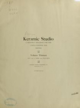 Cover of Keramic studio