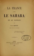 Cover of La France dans le Sahara et au Soudan 