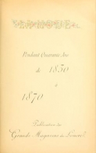 Cover of La mode pendant quarante ans de 1830 à 1870