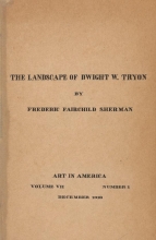 Cover of The landscape of Dwight W. Tryon