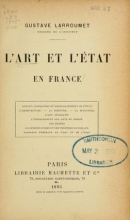 Cover of L'art et l'état en France