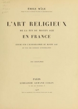 Cover of L'art religieux de la fin du moyen âge en France