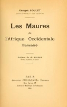 Cover of Les Maures de l'Afrique occidentale française 