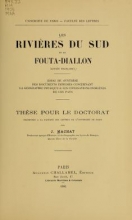 Cover of Les rivières du Sud et le Fouta-Diallon (Guinée française)