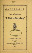 Cover of Loan exhibition