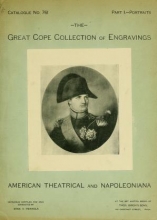 Cover of The magnificent collection of engraved portraits formed by the late Edward R. Cope ..., American theatrical and Napoleoniana