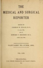 Cover of The Medical and surgical reporter