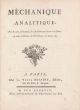 Cover of Méchanique analitique