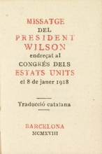 Cover of Missatge del President Wilson
