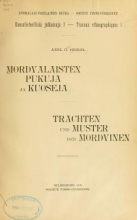 Cover of Mordvalaisten pukuja kuoseja