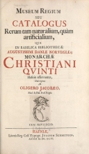 Cover of Muséum regium; seu, Catalogus rerum tam naturalium