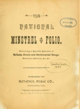 Cover of The National minstrel folio